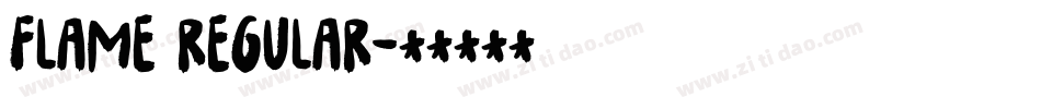 flame regular字体转换